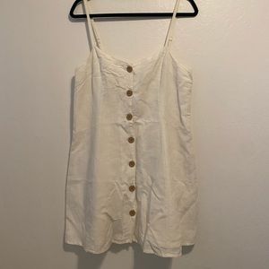 White Linen Urban Outfitters Dress